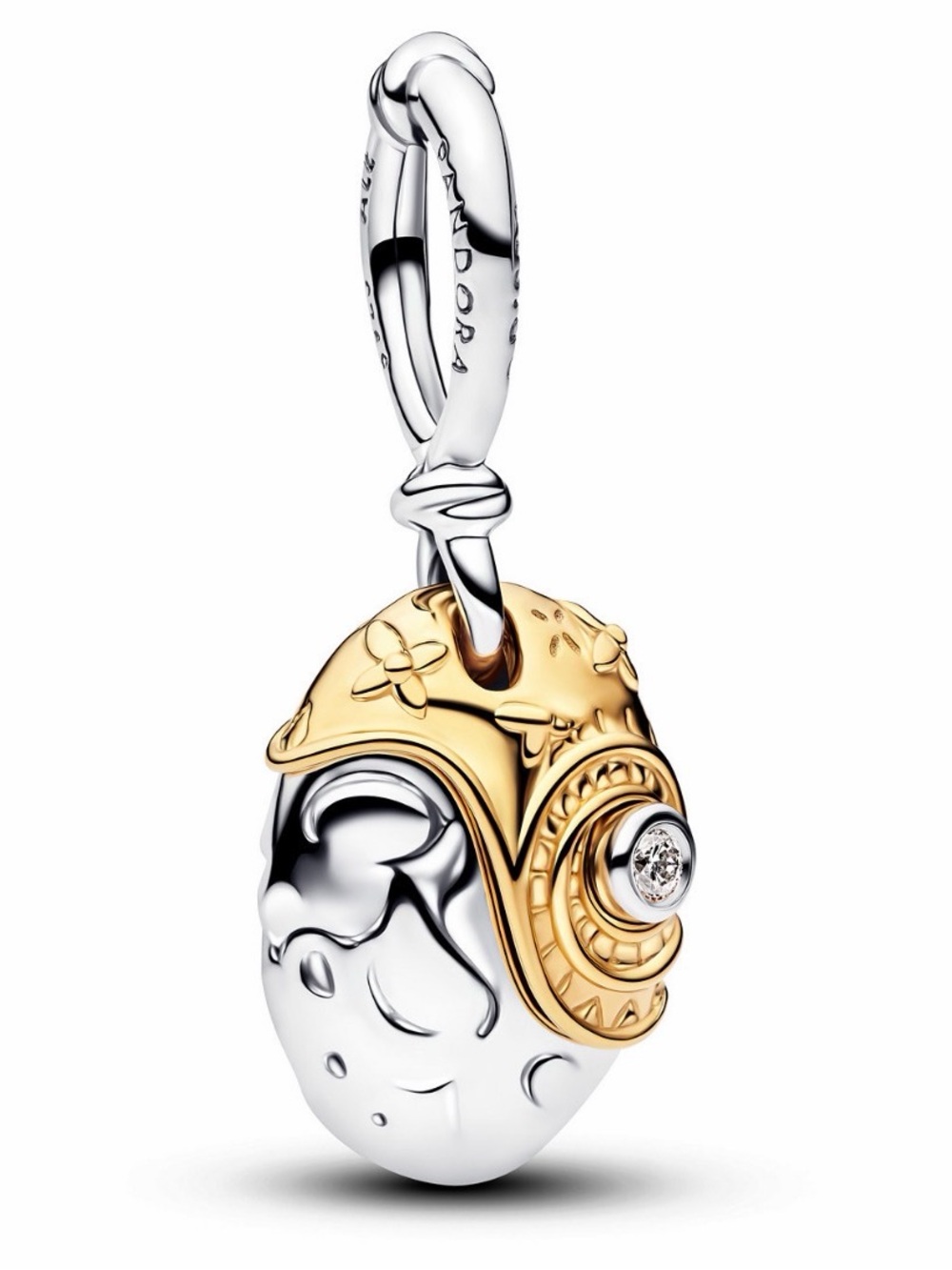Pandora Disney Moana Heart of TaFiti Dangle Charm Two-Tone Sterling Silver